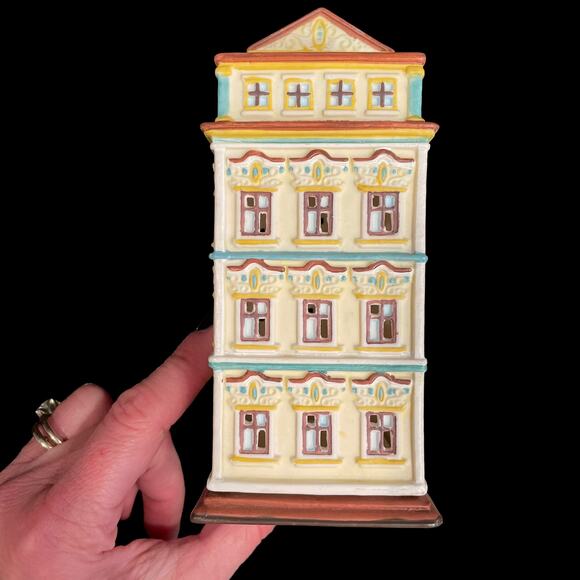 Partylite Cafe Amsterdam Tea Light House Candle Holder Vintage P8275 Retired - Picture 3 of 13